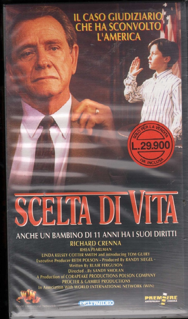 Scelta Di Vita VHS Sandy Smolan / 8012296024419 Sigillato