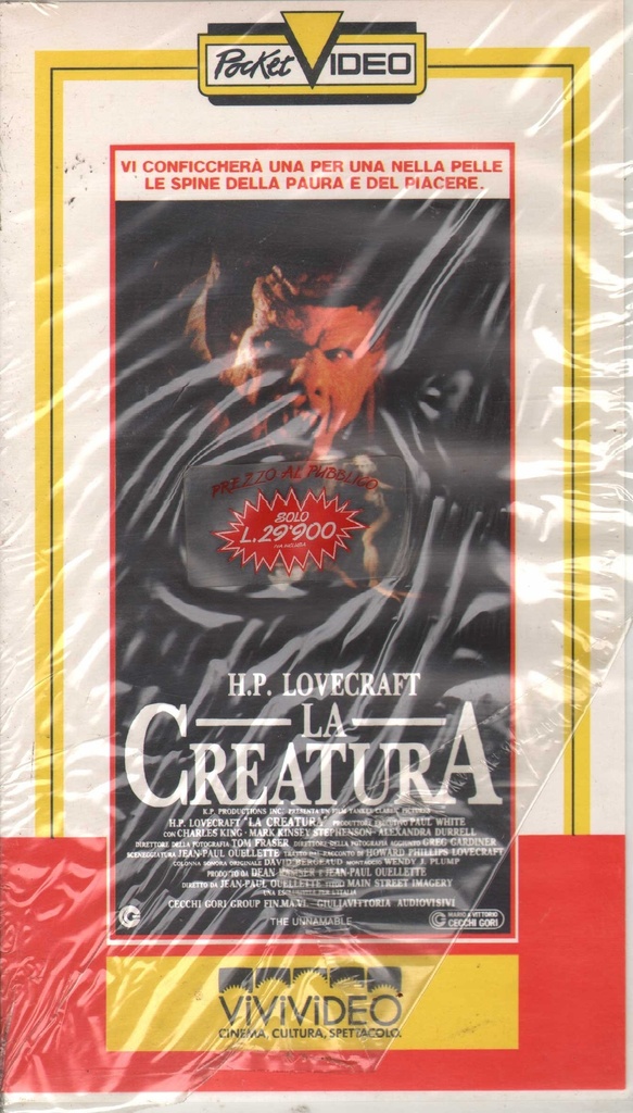 La Creatura VHS Jean Paul Ouellette / 8007654100331 Sigillato