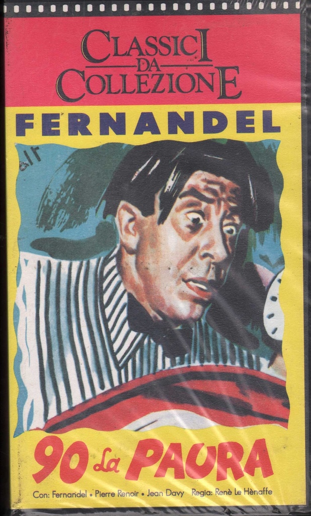 90 La Paura VHS Rene Le Henaffe / 8012812803412 Sigillato