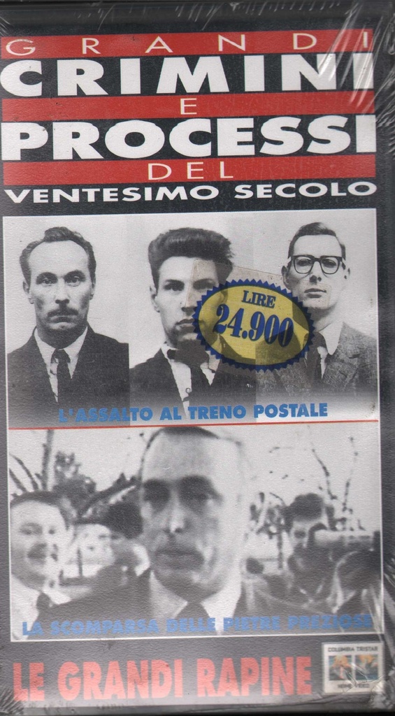 Grandi Crimini E Processi Del Ventesimo Secolo, Le Grandi Rapine VHS Univideo - CC70402 Sigillato