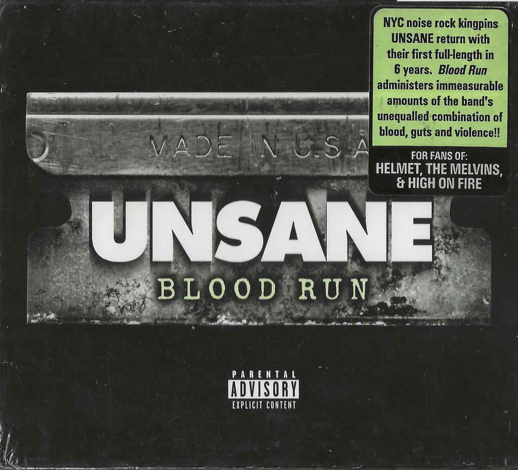 Blood Run Box CD Cartonato Unsane