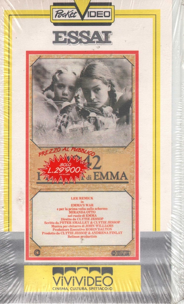 1942 - I 15 Anni Di Emma VHS Clytie Jessop / 8007654100539 Sigillato