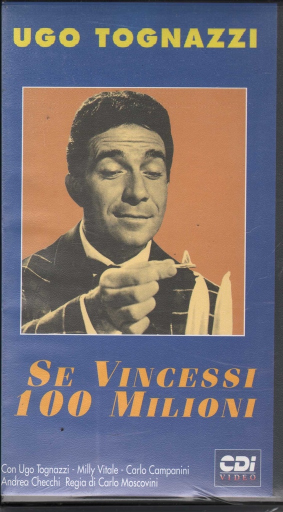 Se Vincessi 100 Milioni VHS Carlo Moscovini / 8012812845221 Sigillato