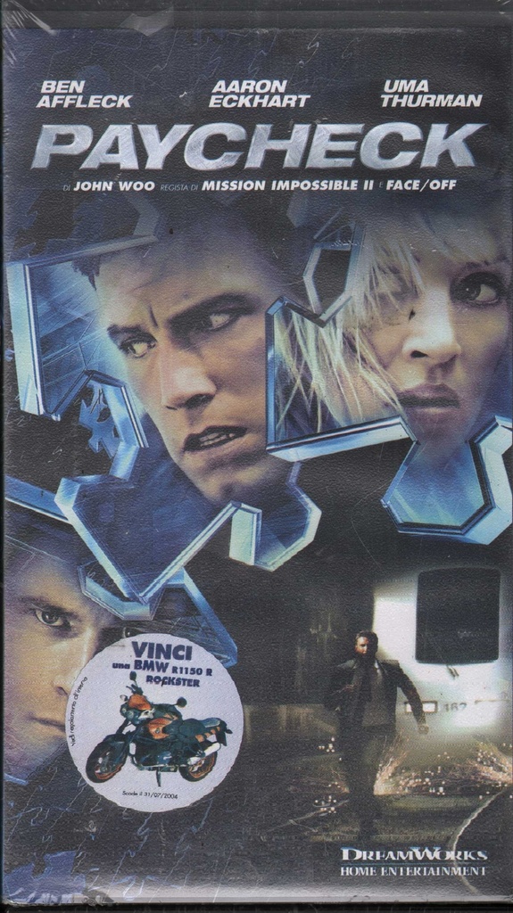 [5050583010922] Paycheck VHS John Woo Univideo 748301092D Sigillato