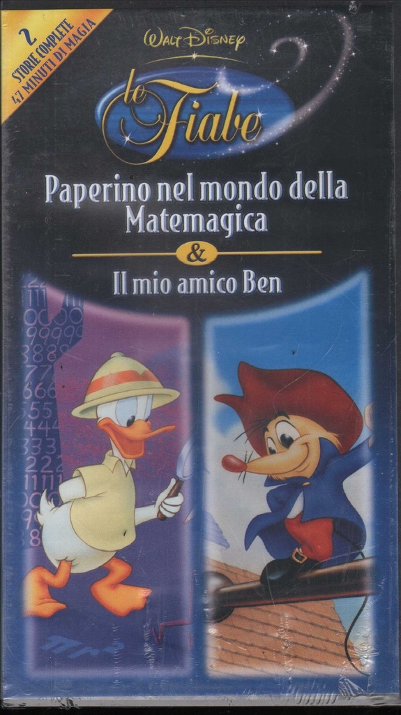 Paperino Nel Mondo Della Matemagica / Il Mio Amico Ben VHS Univideo - VS4944 Sigillato