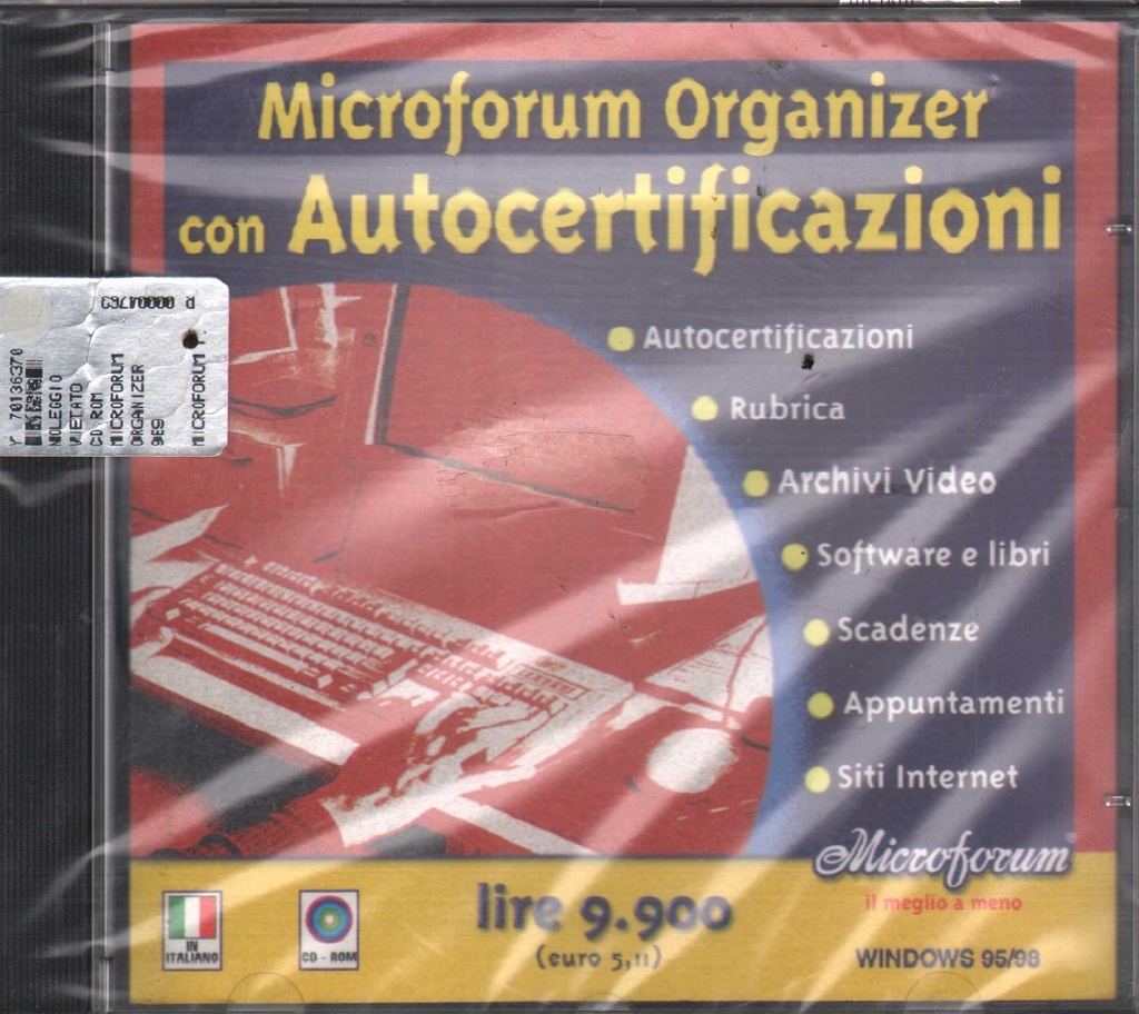 [8021639002328] Microforum Organizer Con Autocertificazioni CD ROM Microforum Sigillato