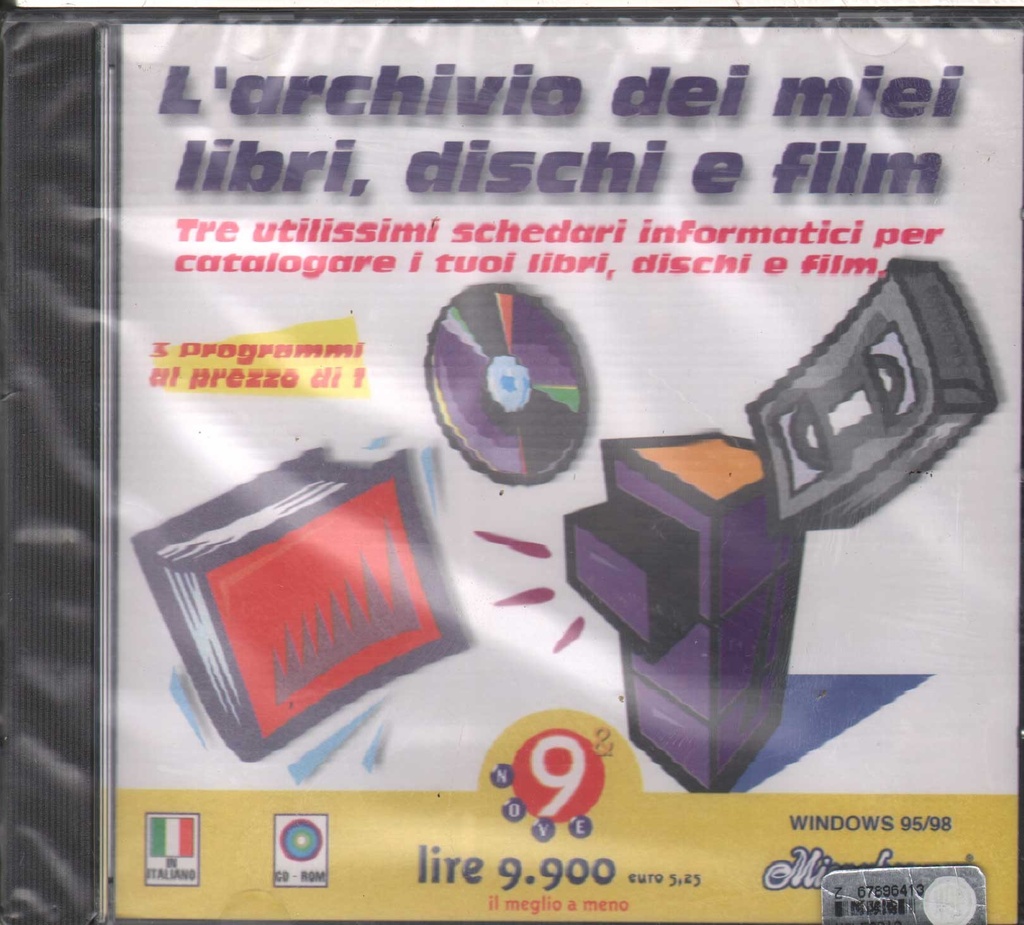 [8021639001246] L'Archivio Dei Miei Libri, Dischi E Film CD ROM Microforum - 8021639001246 Sigillato