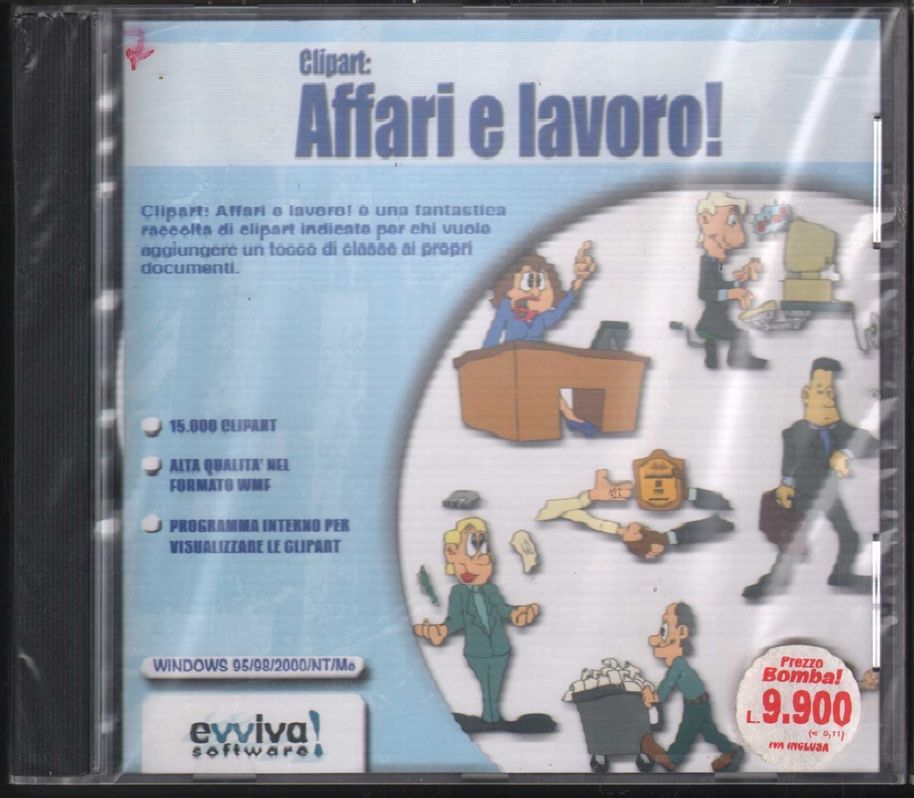 [8015126160684] Clip: Affari E Lavoro CD ROM Evviva Software - CD6068 Sigillato
