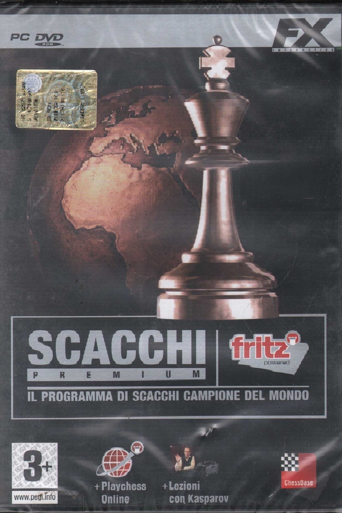 [8436010151319] Scacchi Premium Kasparov Pc Dvd Rom Fx Interactive Sigillato