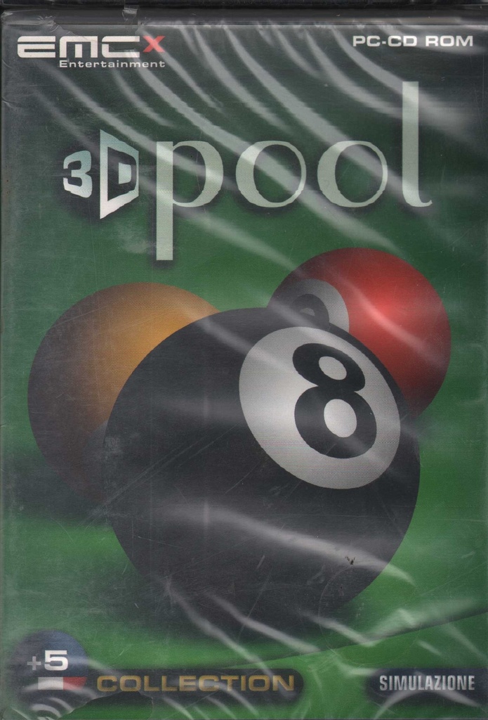 [8033087050295] 3D Pool Pc Dvd Rom EMCx Entertainment Sigillato