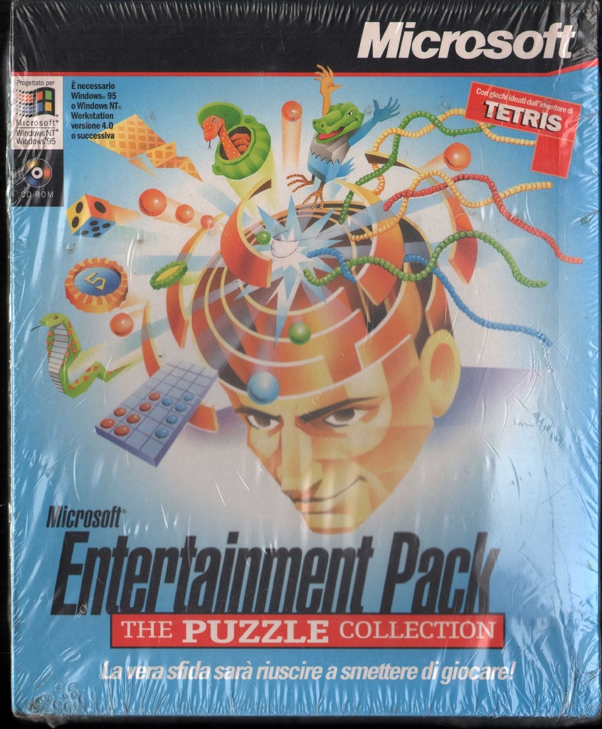 [0093007691104] Microsoft Entertainment Pack: The Puzzle Collection CD ROM Sigillato