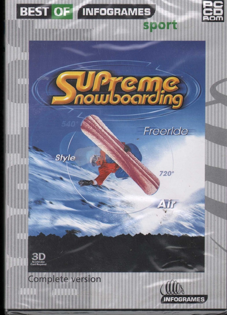 [3546430013229] Supreme Sowboarding CD ROM Infogrames - 3546430013229 Sigillato