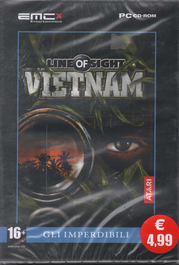 [8033087050387] Line Of Sight Vietnam CD ROM Atari - EXAG040 Sigillato