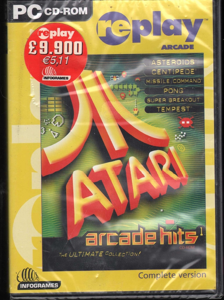 [3546430019757] Arcade Hits: Ultimate Collection CD ROM Atari - 3546430019757 Sigillato