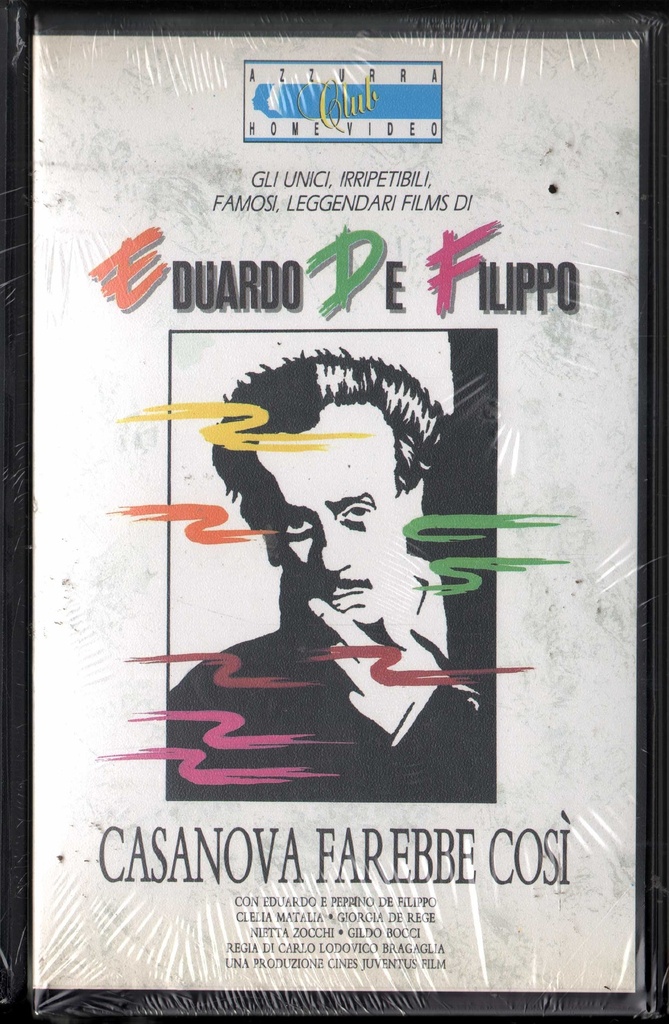 Casanova Farebbe Cosi' VHS Eduardo De Filippo Univideo - 136COSA Sigillato