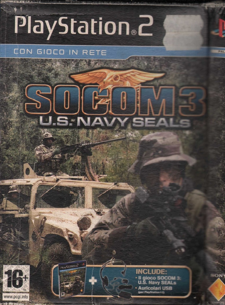 [0711719128113] Socom 3 + Headset : Us Navy Playstation 2 PS2 Sigillato 0711719128113