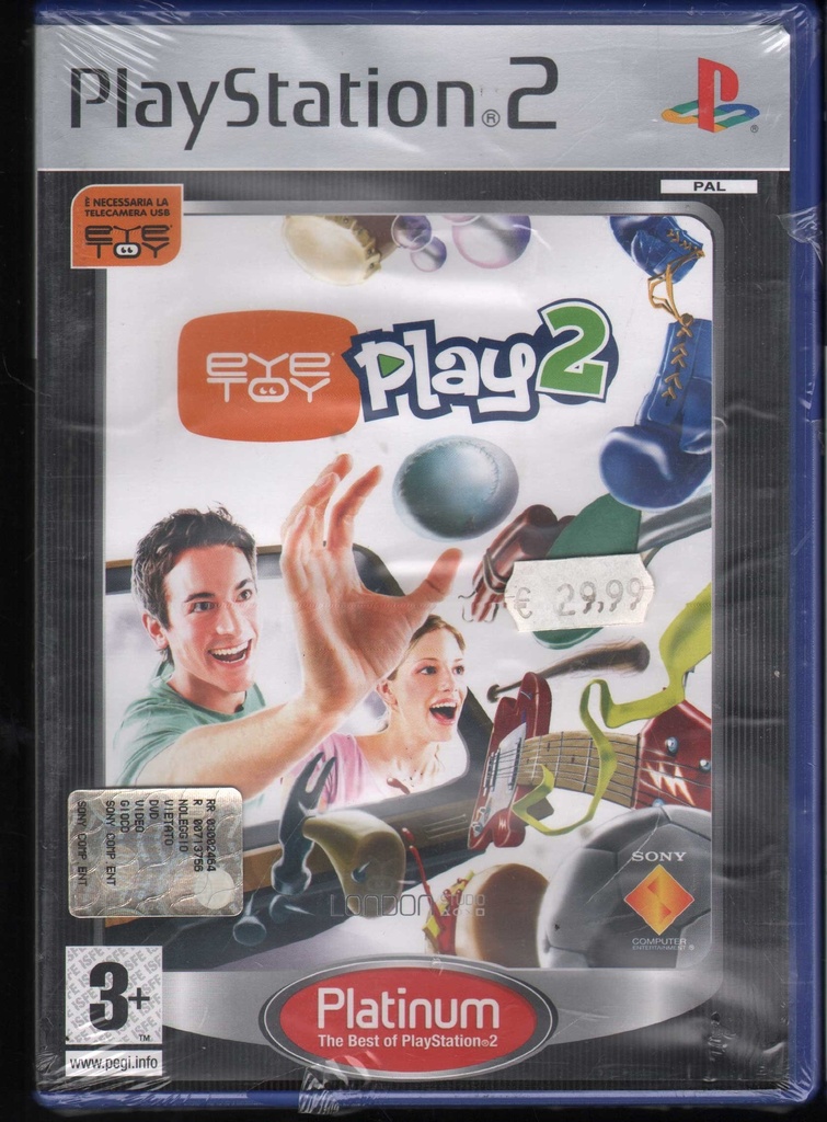 [0711719107019] Eyetoy:Play 2 Playstation 2 PS2 Sigillato 0711719107019