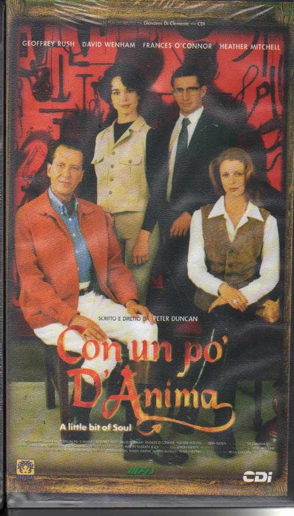 Con Un Po' D'Anima VHS Peter Duncan Univideo - CO85114 Sigillato