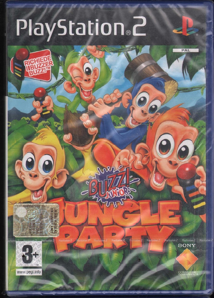 [0711719672371] Buzz Junior:Jungle Party Playstation 2 PS2 Sigillato 0711719672371