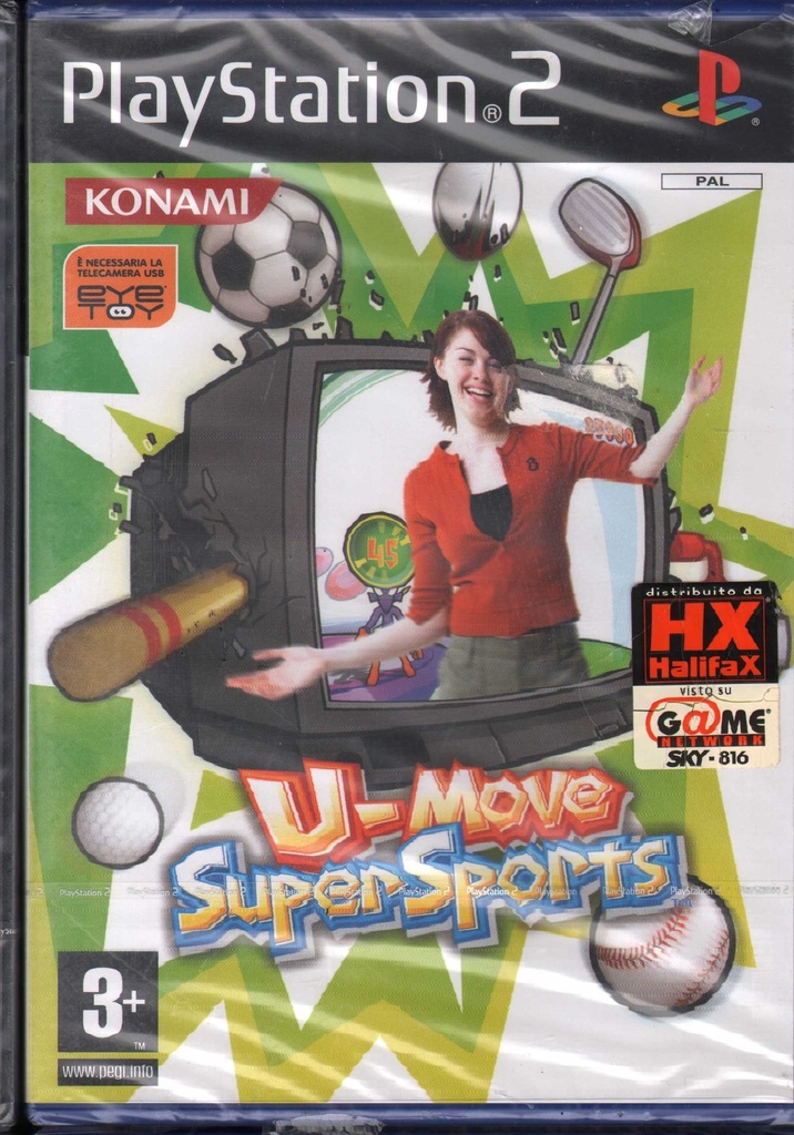 [4012927025093] U-Move Super Sports Playstation 2 PS2 Sigillato 4012927025093