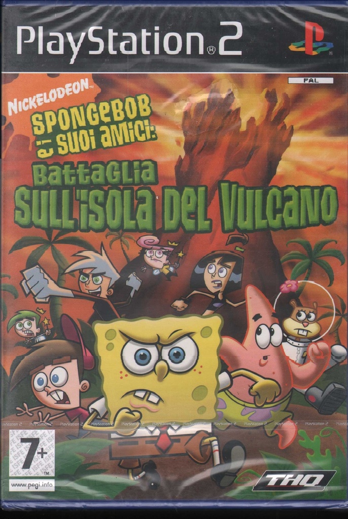 [4005209090179] SpongeBob Battaglia Isola Del Vulcano Playstation 2 PS2 Sigillato 4005209090179