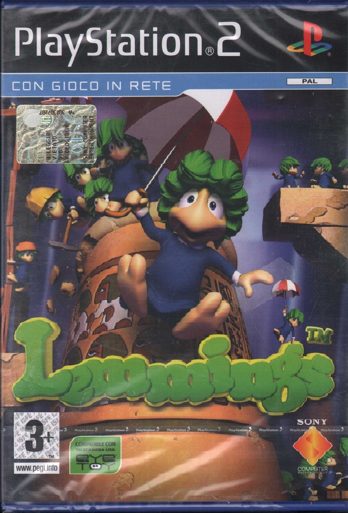 [0711719692676] Lemmings Eye Toy Playstation 2 PS2 Sigillato 0711719692676