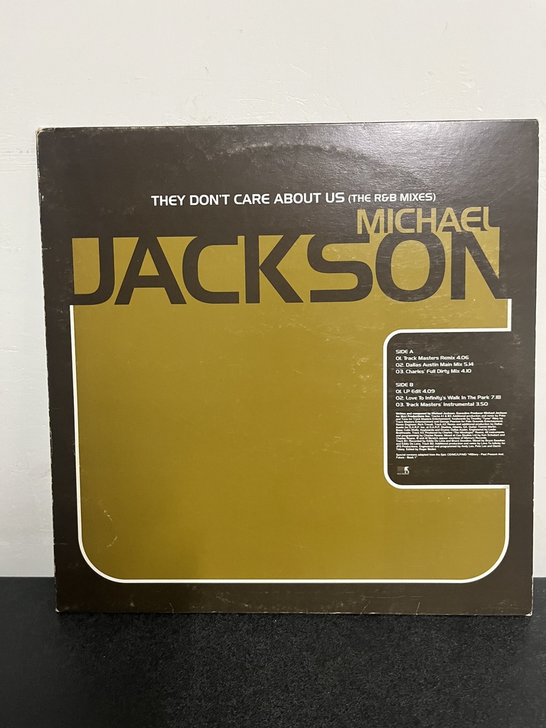 [SAMP3274] They Don't Care About Us (The R&B Mixes) Vinile, 12", 33 ⅓ RPM, Promo Michael Jackson