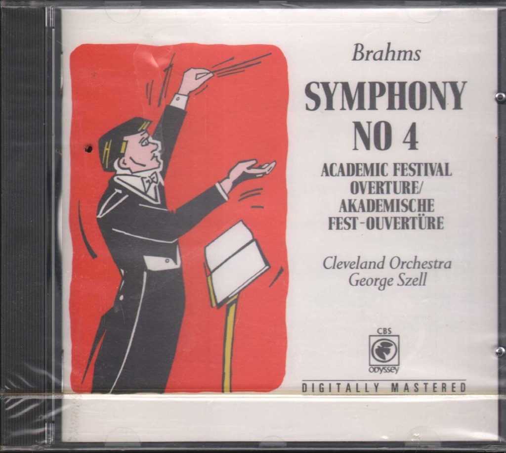 Symphony No. 4, Academic Festival Overture, Akademische Fest Ouvertüre CD Jewel Box Johannes Brahms