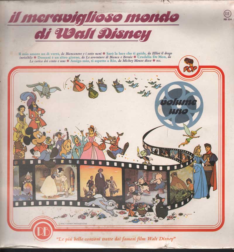 [RB324] Il Meraviglioso Mondo Di Walt Disney Lp 33 Giri Diss Gacha