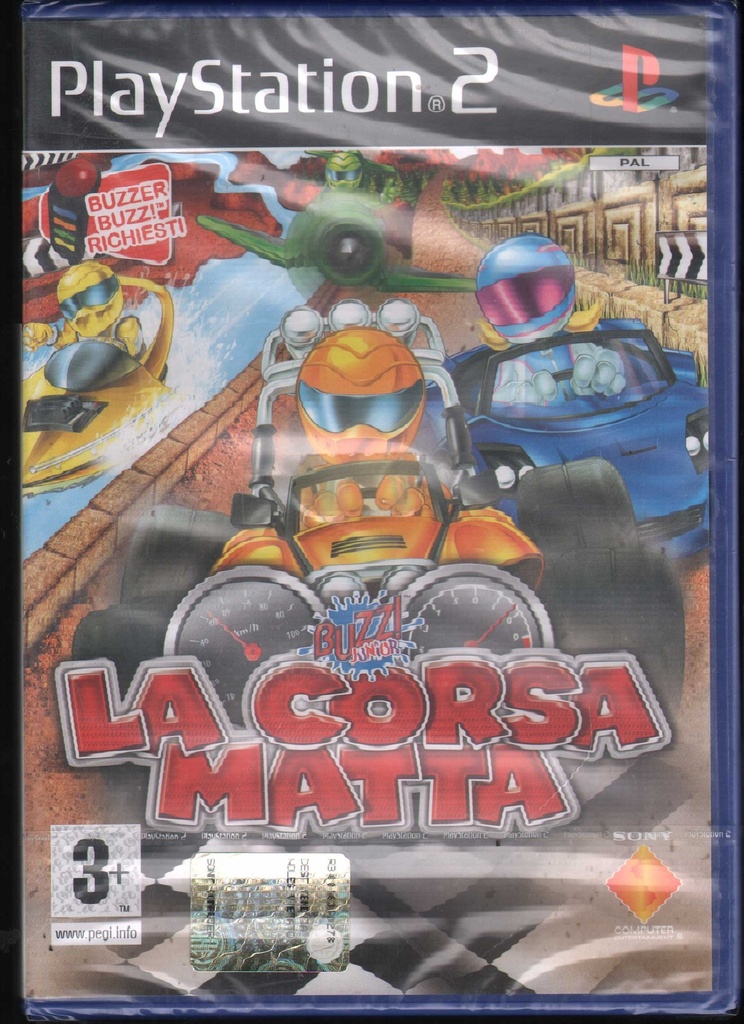 [0711719712350] Buzz Junior: La Corsa Matta Playstation 2 PS2 Sigillato 0711719712350