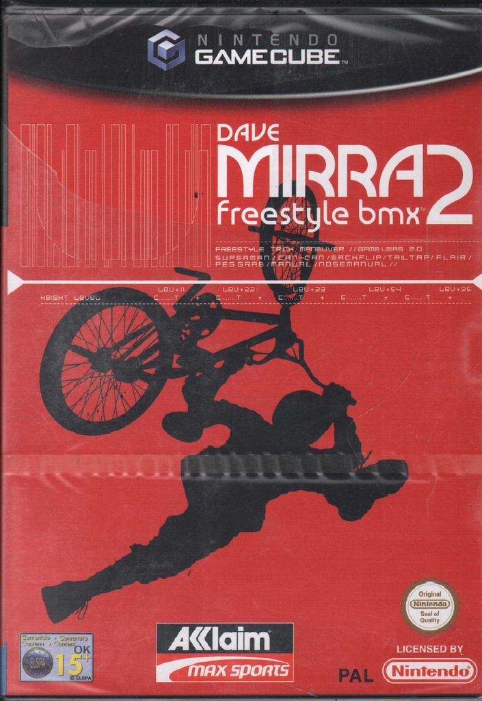 [3455196525559] Dave Mirra Freestyle Nintendo Gamecube Sigillato 3455196525559