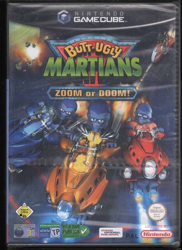 [3348542154957] Butt Ugly Martians Zoom Or Doom Nintendo Gamecube Sigillato 3348542154957