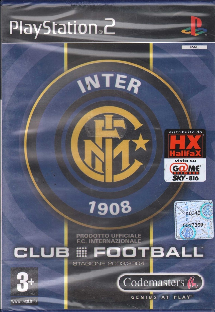 [5024866320824] Club Football Inter Playstation 2 PS2 Sigillato 5024866320824