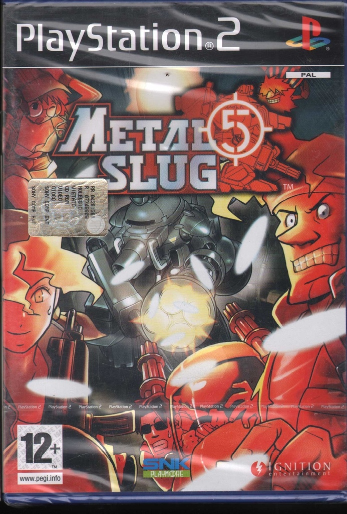 [5060050942892] Metal Slug 5 Playstation 2 PS2 Sigillato 5060050942892