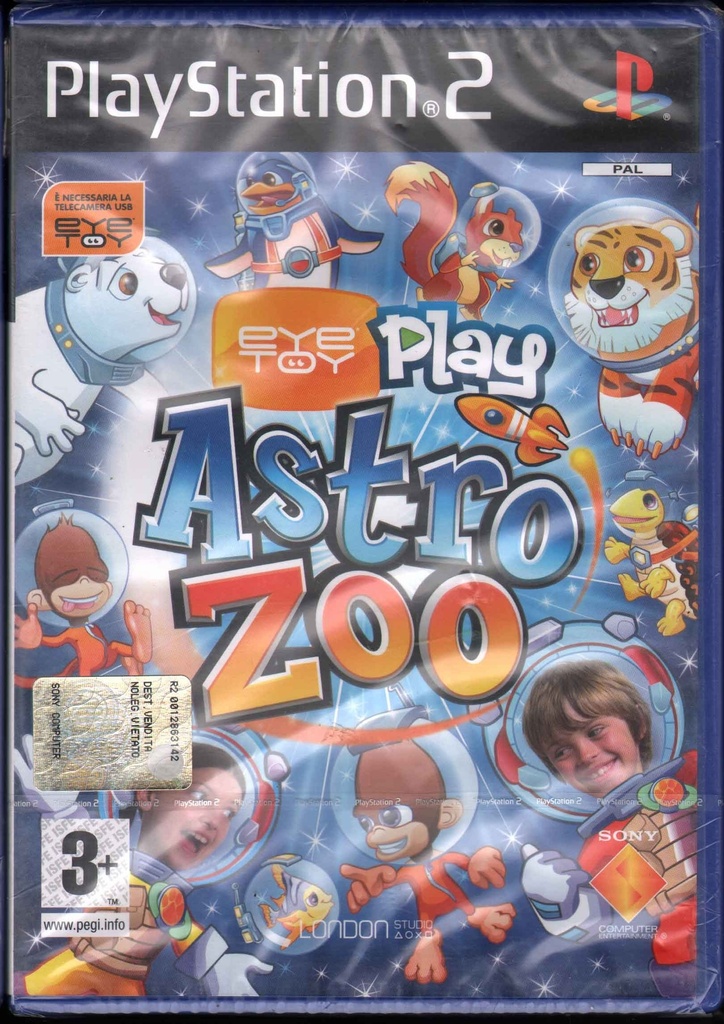[0711719632993] Eyetoy Play: Astro Zoo Videogioco Playstation 2 PS2 Sigillato 0711719632993