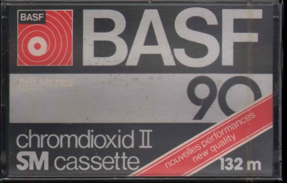 [90132] BASF Chromdioxid II SM Cassette 90 - 132 m / Cromo Diossido Cassette Sigillata
