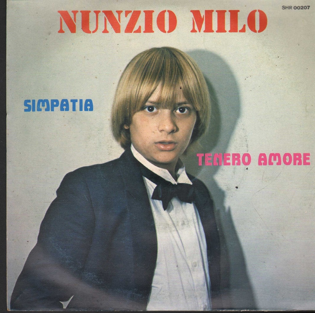 Simpatia - Tenero Amore Vinile 45 giri 7" Nunzio Milo