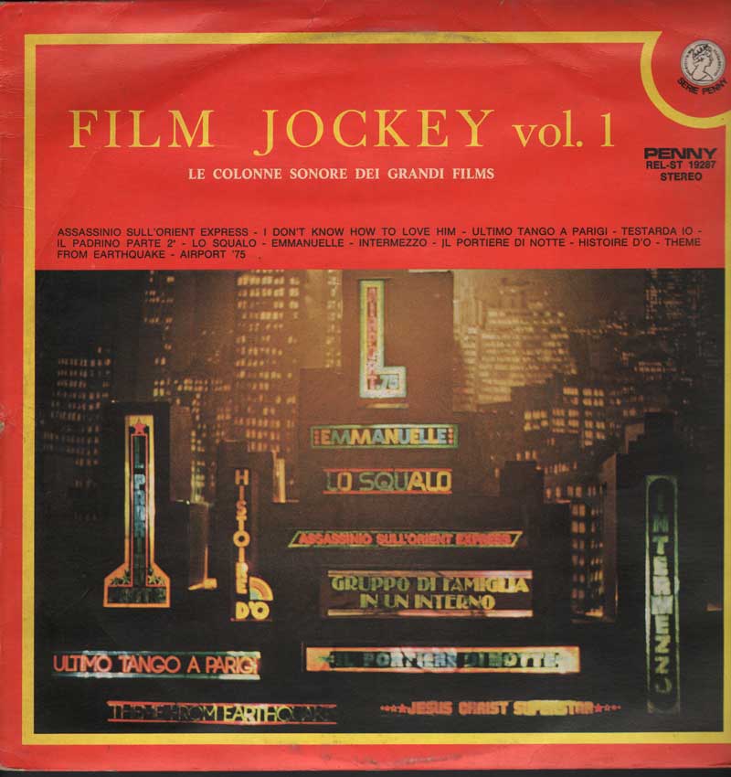 [019287] Film Jockey vol.1 - Le colonne sonore dei grandi films LP 33 Giri AA.VV. Artisti Vari
