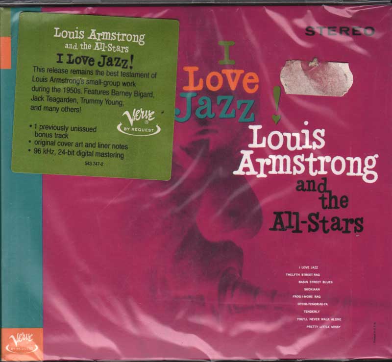 [0731454374729] I Love Jazz! CD Card Sleeve / Box Cartonato Louis Armstrong And The All-Stars