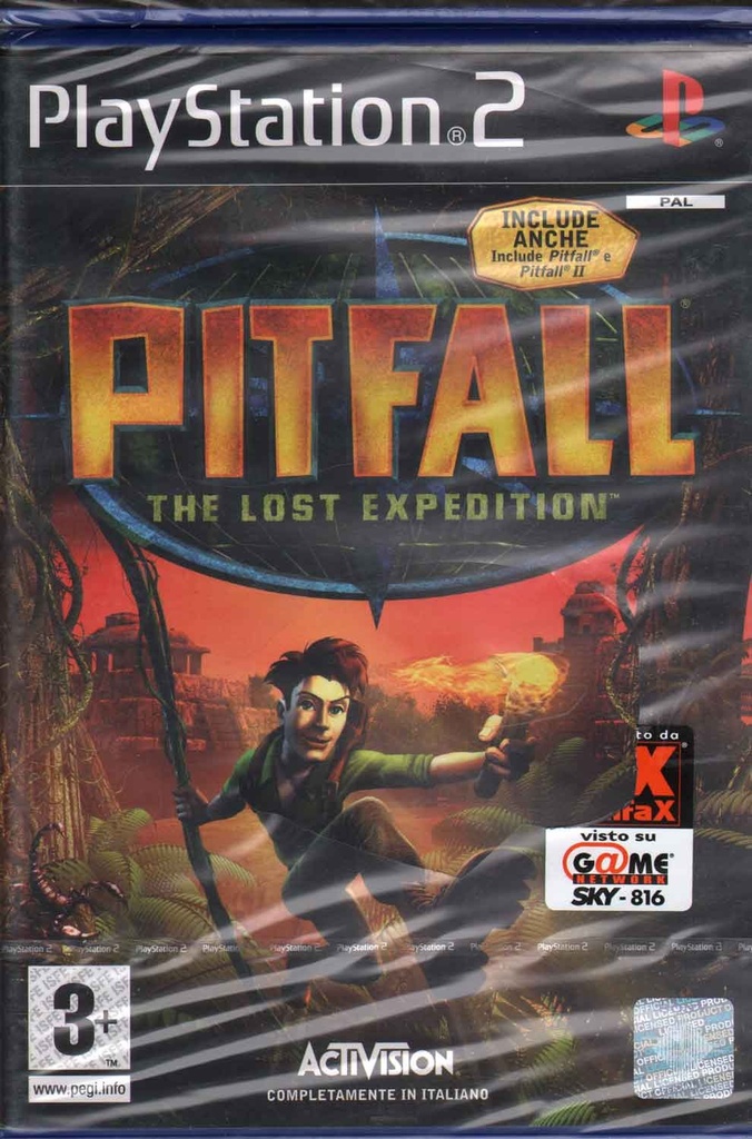 [5030917021282] Pitfall: The Lost Expedition / Halifax Playstation 2 PS2 Sigillato