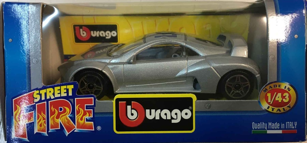 [8002455041005A] Burago Prima Giugiaro Grigio 01 Street Fire - Scala 1:43 Nuova
