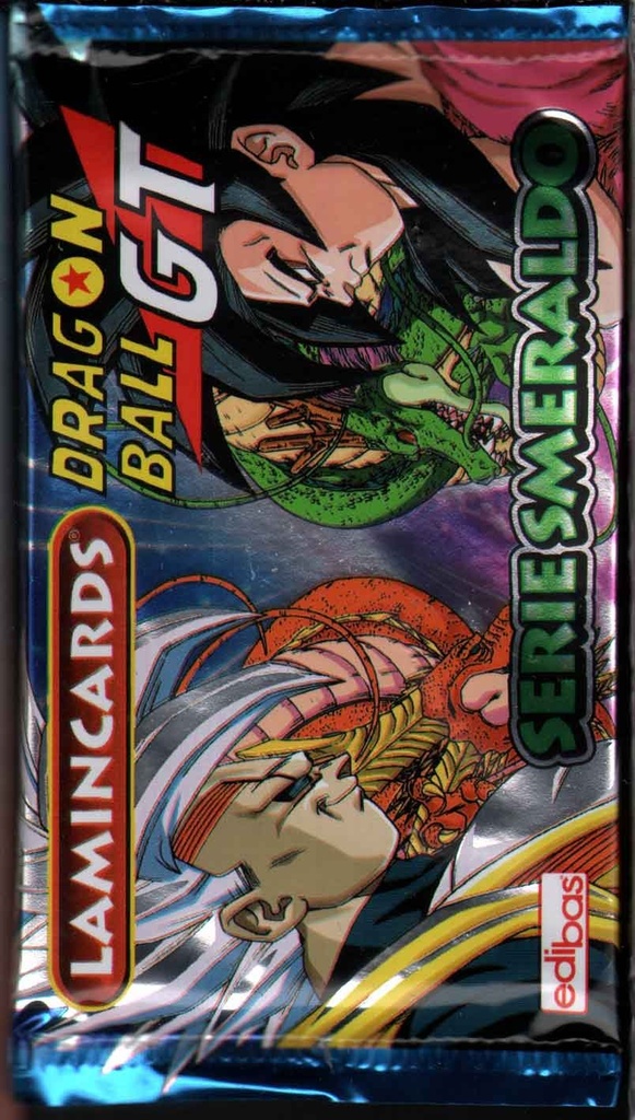 [8015511024584] Dragon Ball GT - Serie Smeraldo Lamincards Sigillata 1 Bustina 5 Figurine