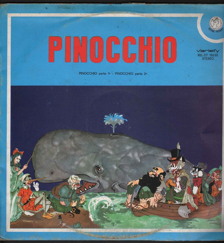 [RELST19235] Pinocchio Lp 33 Giri Evelina Sironi, Maria Pia Arcangeli, Ignazio Colnaghi